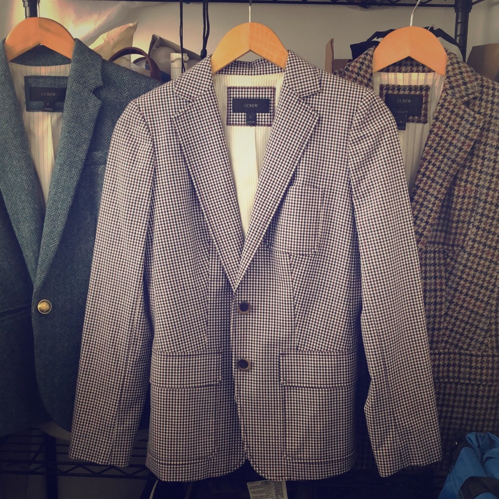 Women’s J. Crew Gingham Blazer